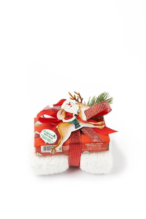 Bolgherello Set zeep + handdoekje + kerstmagneet (Assorti) - Panache (Koksijde)