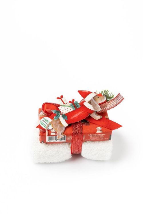 Bolgherello Set zeep + handdoekje + kerstmagneet (Assorti) - Panache (Koksijde)