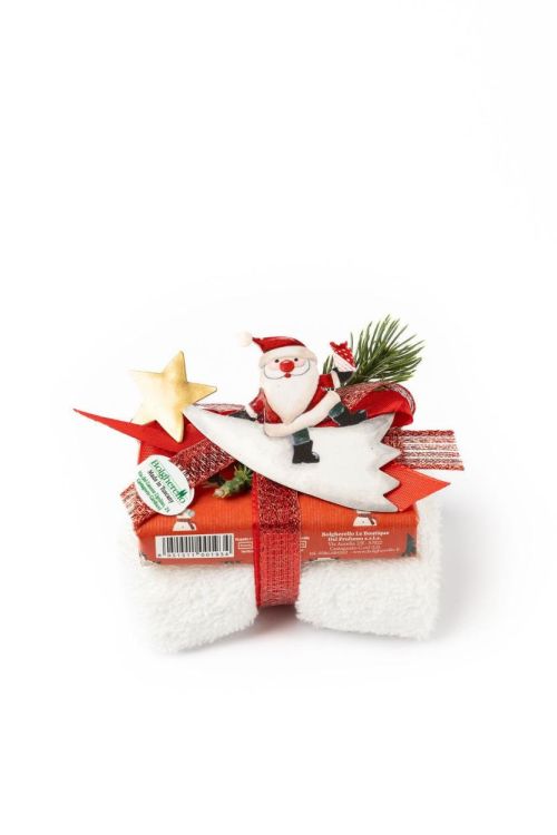 Bolgherello Set zeep + handdoekje + kerstmagneet (Assorti) - Panache (Koksijde)
