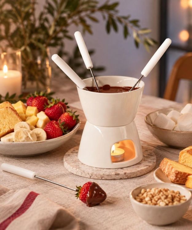 Brandless Chocolade fondue theelichtje (Wit) - Panache (Koksijde)