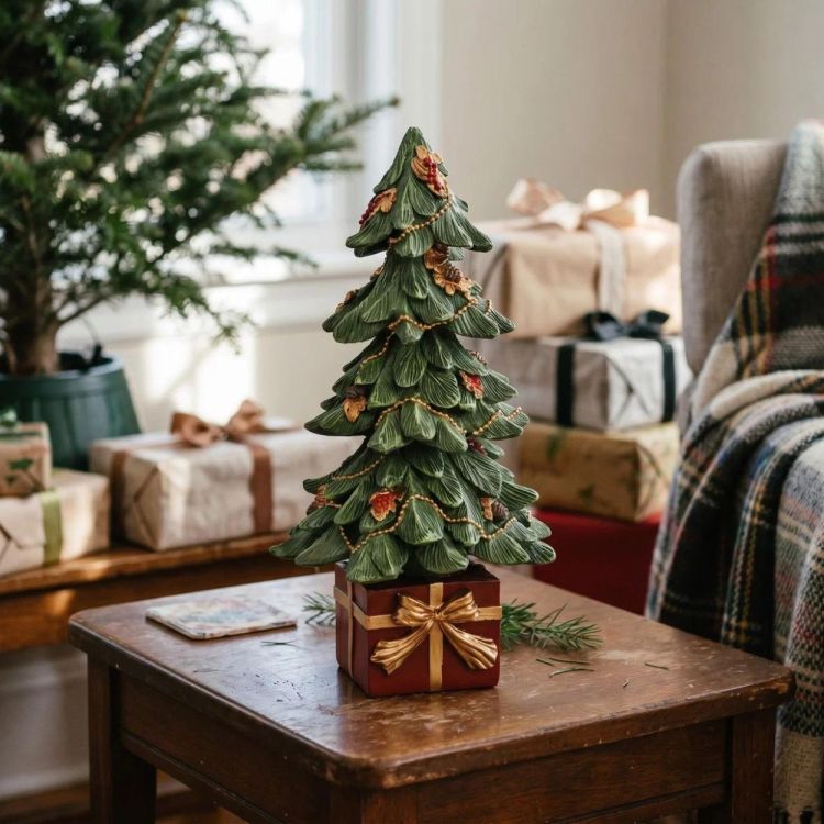 Brandless Sapin de Noël en résine 26 cm (Groen) - Panache (Koksijde)