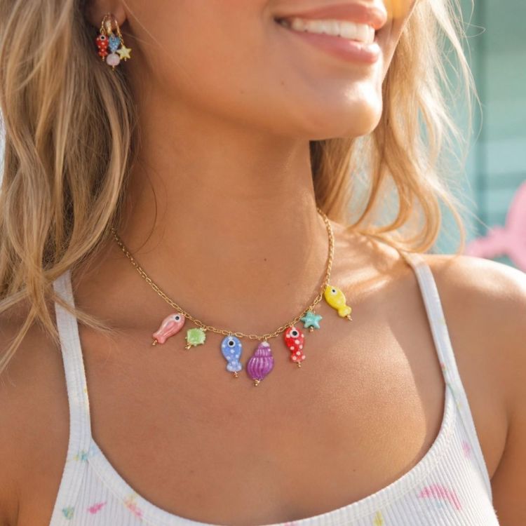 Brandless Ketting Sea 45cm+5cm (Multi) - Panache (Koksijde)