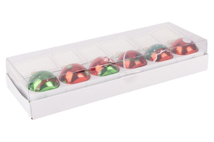 Brandless Set 6 naamkaartjes houders Kerstballen (Multi) - Panache (Koksijde)