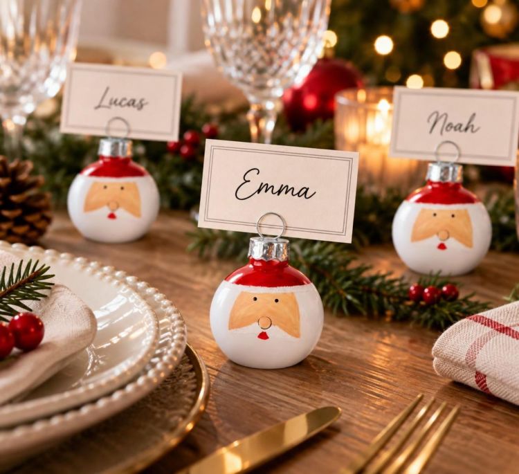 Brandless Set 6 naamkaartjes houders Kerstmannen (Multi) - Panache (Koksijde)