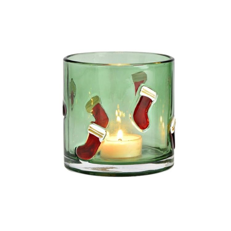 Brandless Theelichthouder Kerstsok (Groen) - Panache (Koksijde)