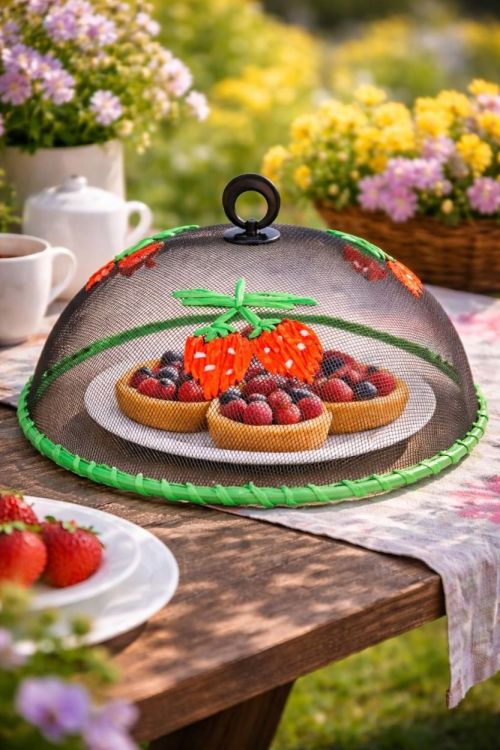 Brandless Voedselkap Aardbeien Ø30cm (Groen) - Panache (Koksijde)