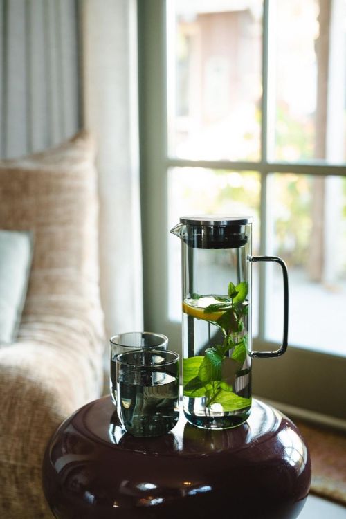 Bredemeijer Carafe en verre avec filtre 1,2L (Transparant) - Panache (Koksijde)