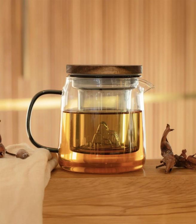 Bredemeijer Theepot 450ml Laska glazen filter (Grijs) - Panache (Koksijde)