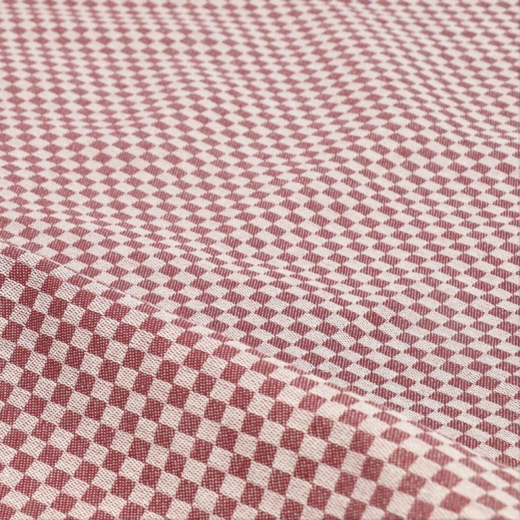 Bunzlau Castle Handdoek Check 65x65cm (Burgundy) - Panache (Koksijde)