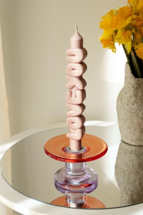 Candlehand 3D taper candle Love You (Cream) - Panache (Koksijde)