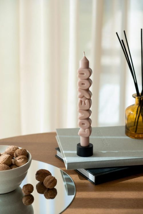 Candlehand 3D taper candle Love You (Cream) - Panache (Koksijde)