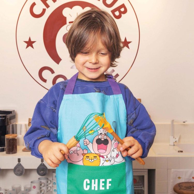 Chefclub Tablier bleu Chefclub Kids (Blauw) - Panache (Koksijde)