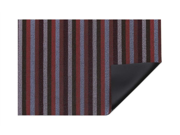 Chilewich Shag Mat 61x91cm Even Stripe (Berry) - Panache (Koksijde)