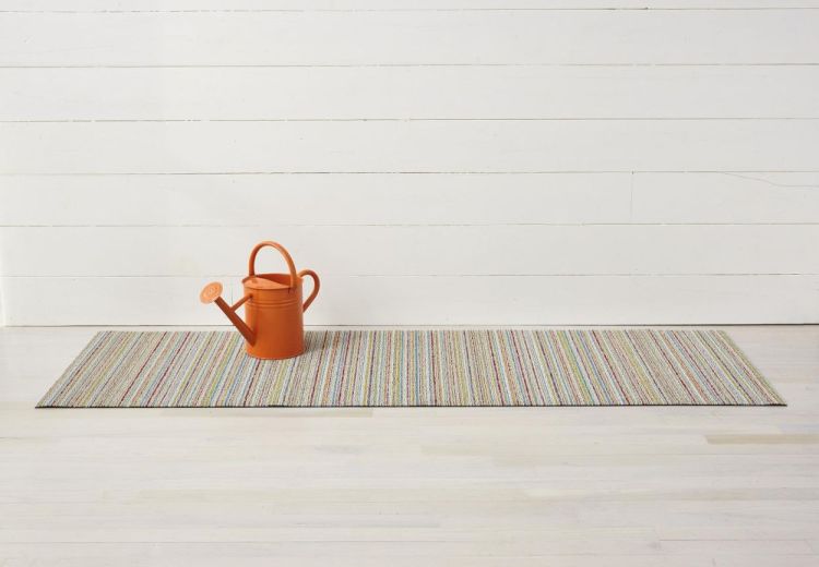 Chilewich Shag Mat 46x71cm Skinny stripe (Soft Multi) - Panache (Koksijde)