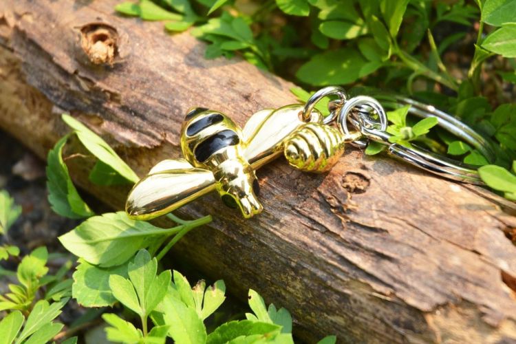 Chocli Keychain Bee with Honey (Gold) - Panache (Koksijde)