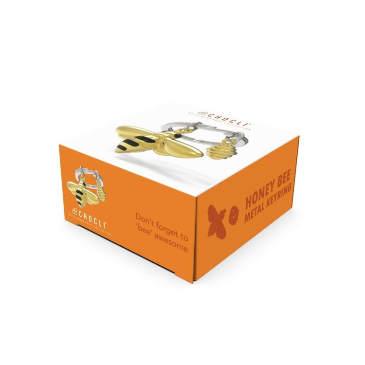 Chocli Keychain Bee with Honey (Gold) - Panache (Koksijde)