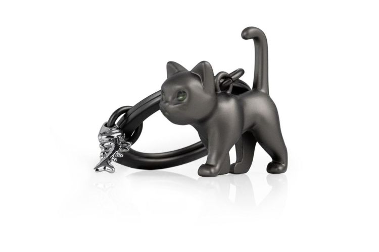 Chocli Keychain Cat with Fish bone (Black) - Panache (Koksijde)