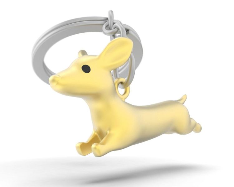 Chocli Keychain Dachshund (Pearl Gold) - Panache (Koksijde)
