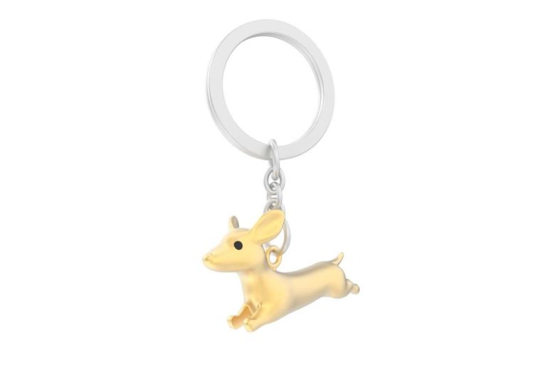 Chocli Keychain Dachshund (Pearl Gold) - Panache (Koksijde)