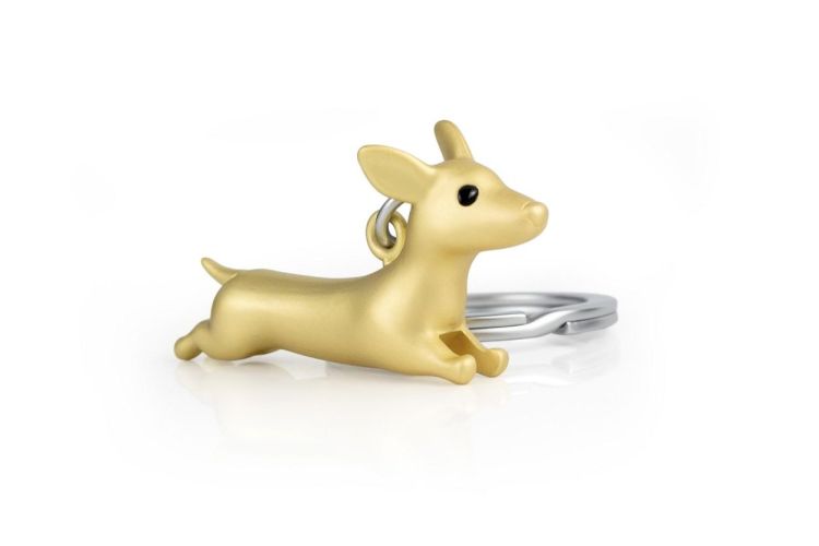 Chocli Keychain Dachshund (Pearl Gold) - Panache (Koksijde)