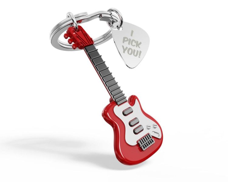 Chocli Keychain Electric Guitar with Plectrum (Multi) - Panache (Koksijde)