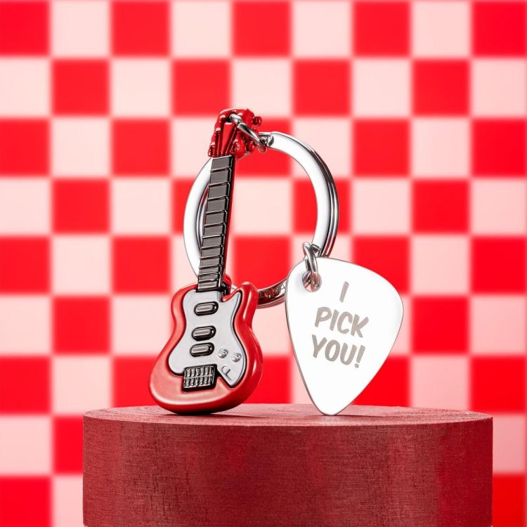 Chocli Keychain Electric Guitar with Plectrum (Multi) - Panache (Koksijde)
