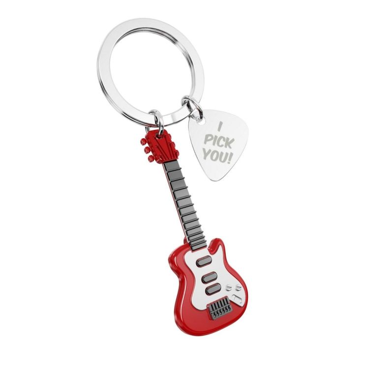 Chocli Keychain Electric Guitar with Plectrum (Multi) - Panache (Koksijde)
