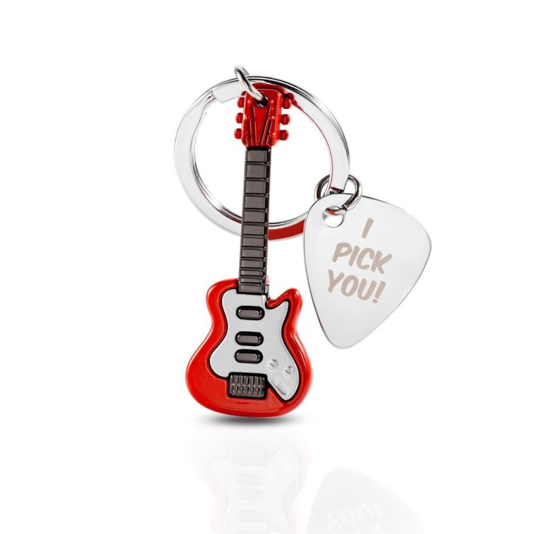 Chocli Keychain Electric Guitar with Plectrum (Multi) - Panache (Koksijde)