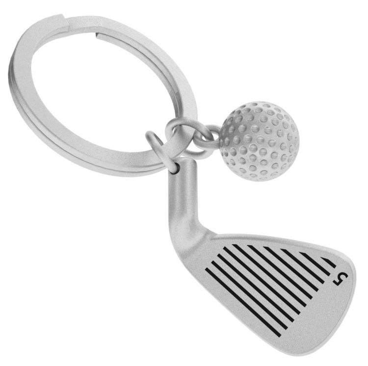 Chocli Keychain Golf Club with Ball (Silver) - Panache (Koksijde)