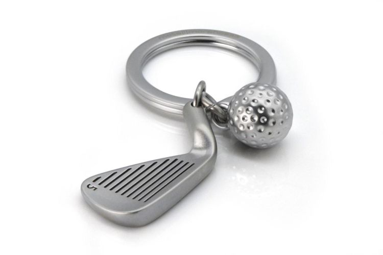 Chocli Keychain Golf Club with Ball (Silver) - Panache (Koksijde)