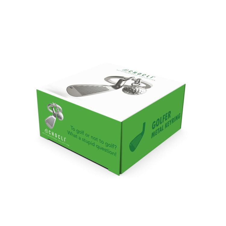 Chocli Keychain Golf Club with Ball (Silver) - Panache (Koksijde)