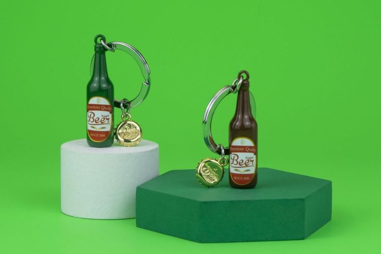 Chocli Keychain Green Beer Bottle (Multi) - Panache (Koksijde)
