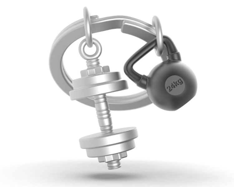Chocli Keychain Gym with weights (Multi) - Panache (Koksijde)