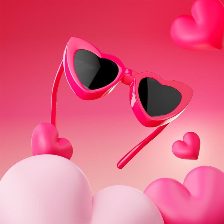Chocli Keychain Heart Shaped Glasses (Pink) - Panache (Koksijde)