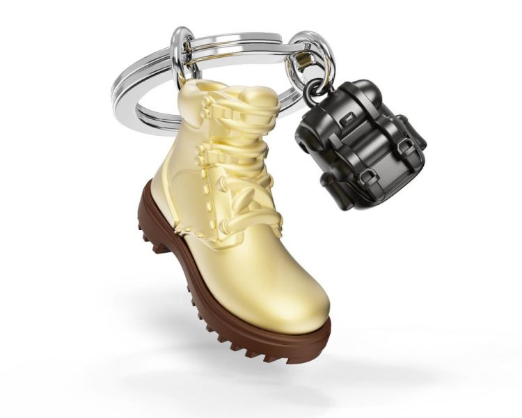 Chocli Keychain Hiking boots with Backpack (Multi) - Panache (Koksijde)