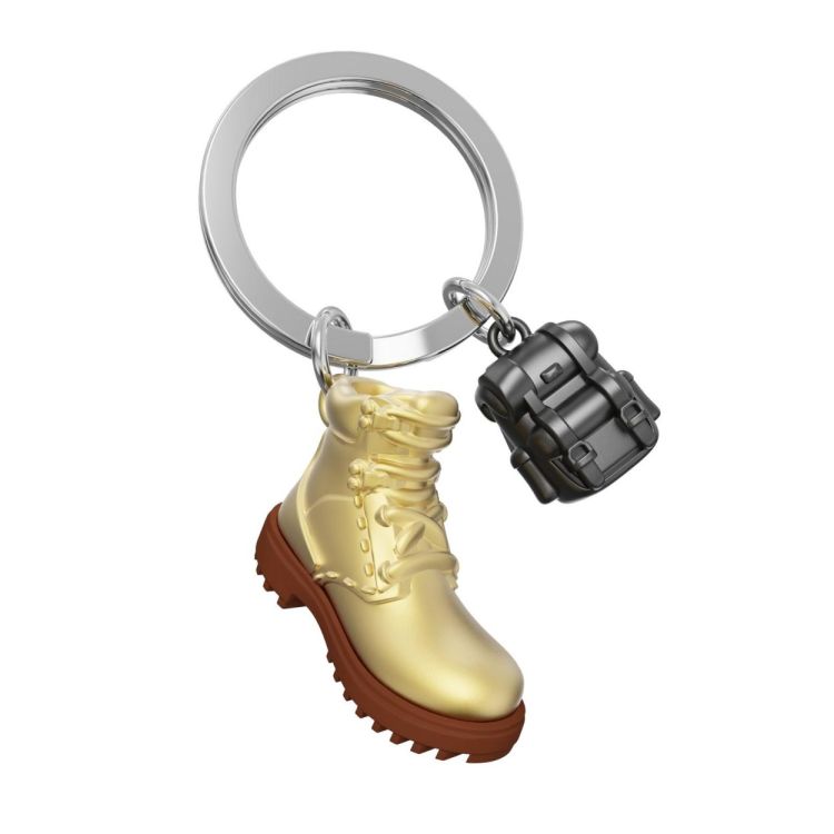 Chocli Keychain Hiking boots with Backpack (Multi) - Panache (Koksijde)