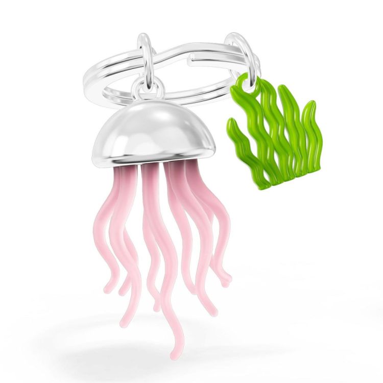 Chocli Keychain Jelly Fish with Seaweed (Orange) - Panache (Koksijde)