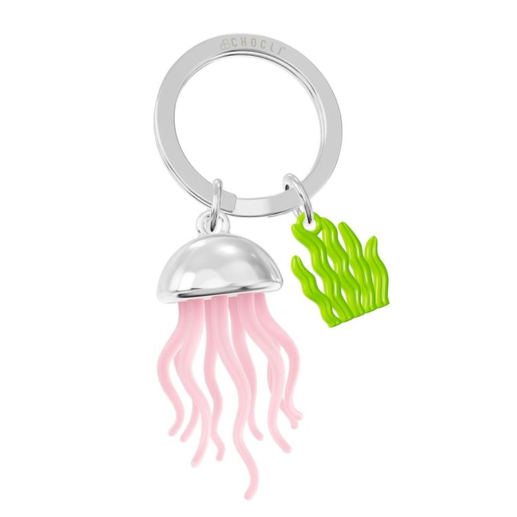 Chocli Keychain Jelly Fish with Seaweed (Orange) - Panache (Koksijde)