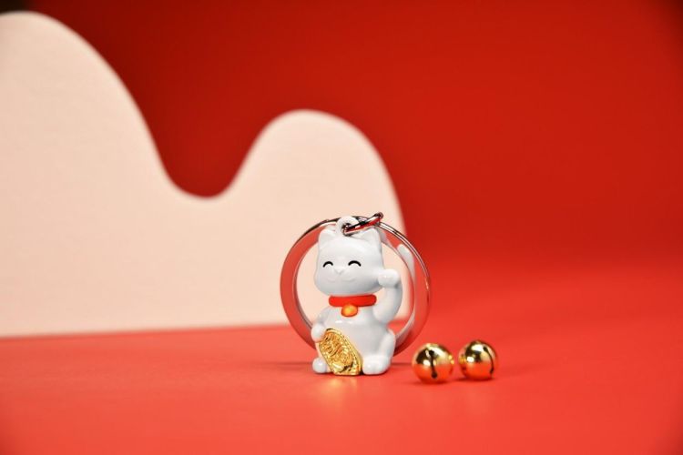 Chocli Keychain Lucky Cat (Multi) - Panache (Koksijde)