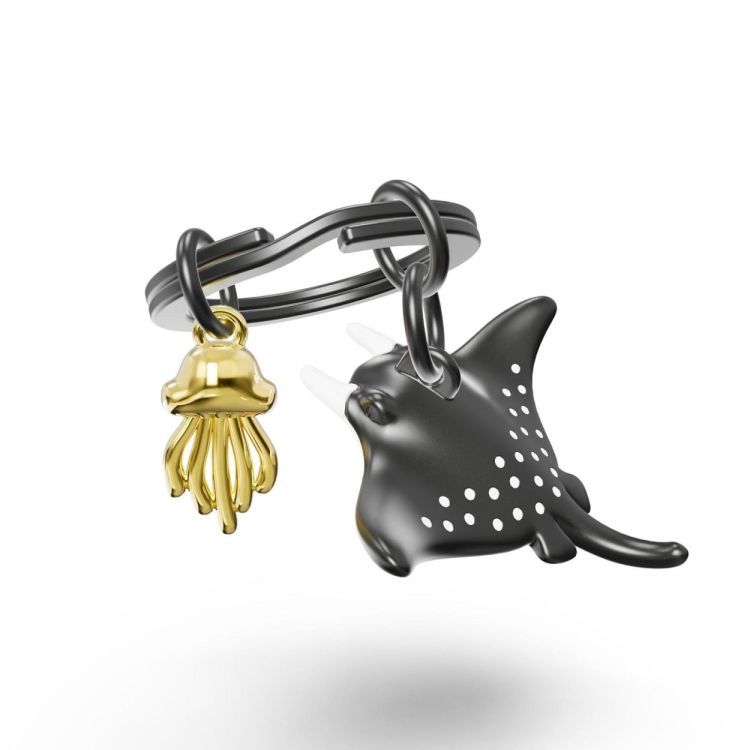 Chocli Keychain Manta with Jellyfish (Bullet) - Panache (Koksijde)