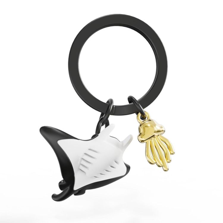Chocli Keychain Manta with Jellyfish (Bullet) - Panache (Koksijde)