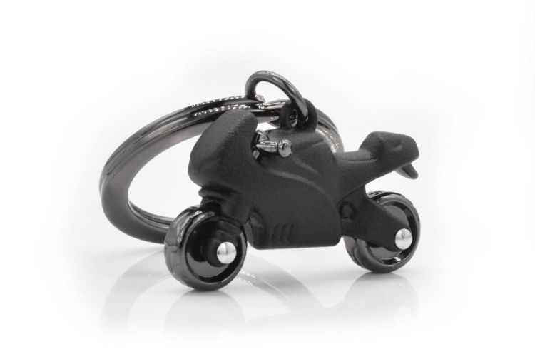 Chocli Keychain Motorcycle Racer (Matt Black) - Panache (Koksijde)