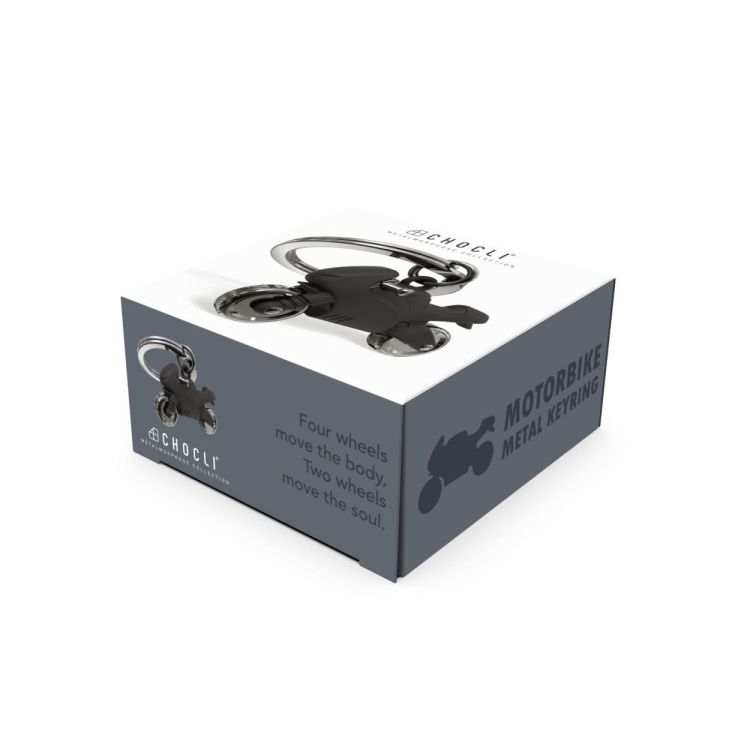 Chocli Keychain Motorcycle Racer (Matt Black) - Panache (Koksijde)