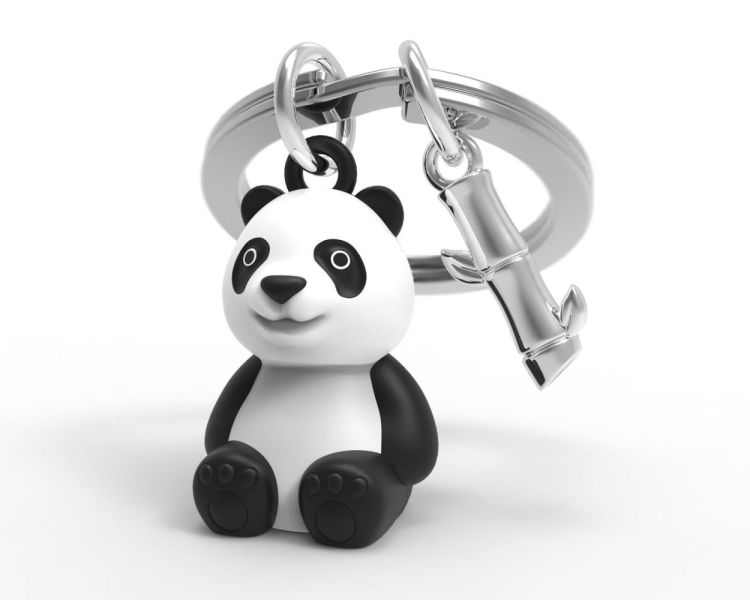 Chocli Keychain Panda with Bamboo (Black & White) - Panache (Koksijde)