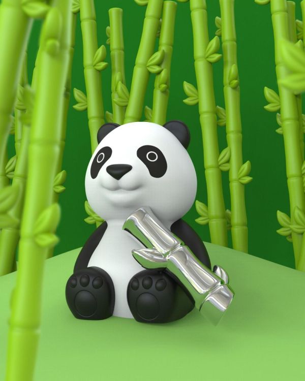 Chocli Keychain Panda with Bamboo (Black & White) - Panache (Koksijde)