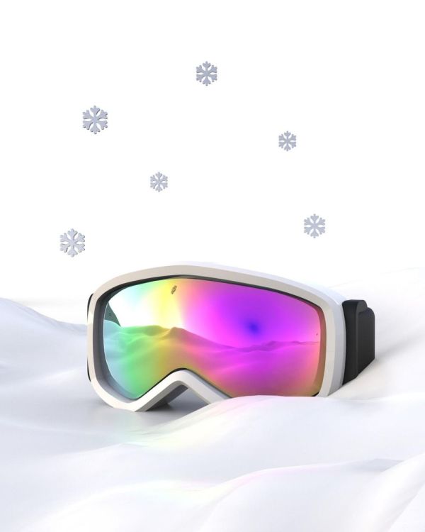 Chocli Keychain Ski goggles with Snowflake (Multi) - Panache (Koksijde)