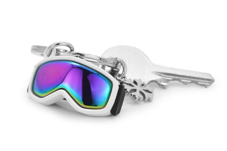 Chocli Keychain Ski goggles with Snowflake (Multi) - Panache (Koksijde)