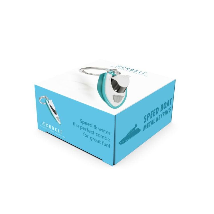 Chocli Keychain Speed Boat (Blue) - Panache (Koksijde)