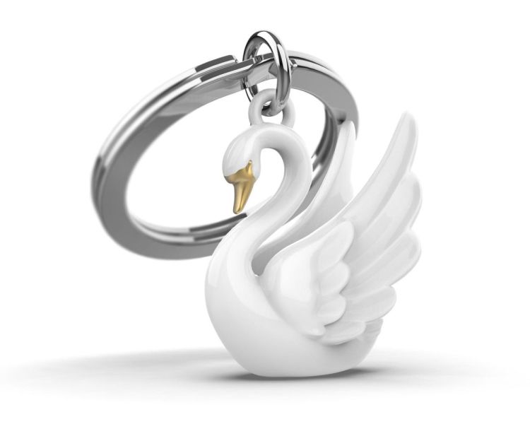 Chocli Keychain Swan (White) - Panache (Koksijde)