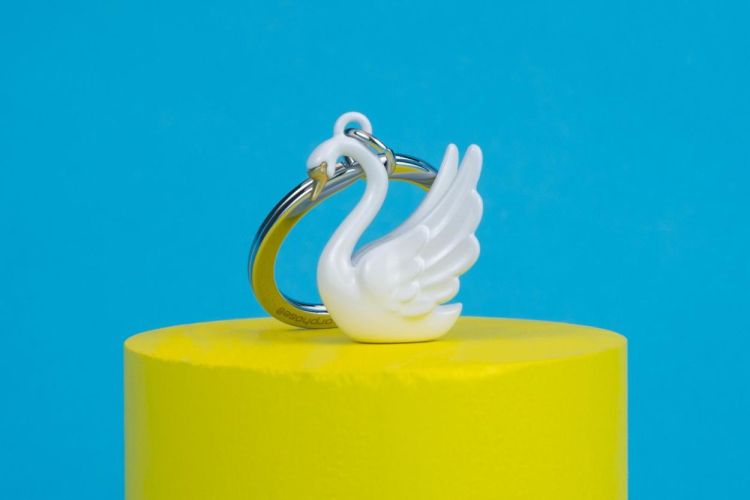 Chocli Keychain Swan (White) - Panache (Koksijde)
